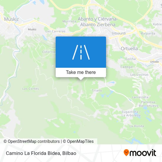 Camino La Florida Bidea map