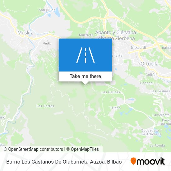 Barrio Los Castaños De Olabarrieta Auzoa map