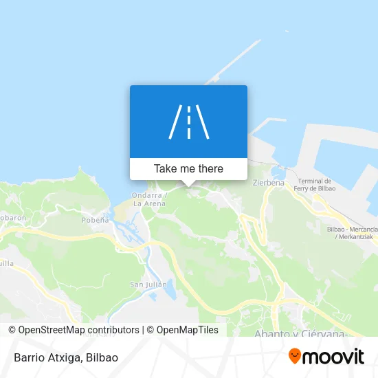 Barrio Atxiga map