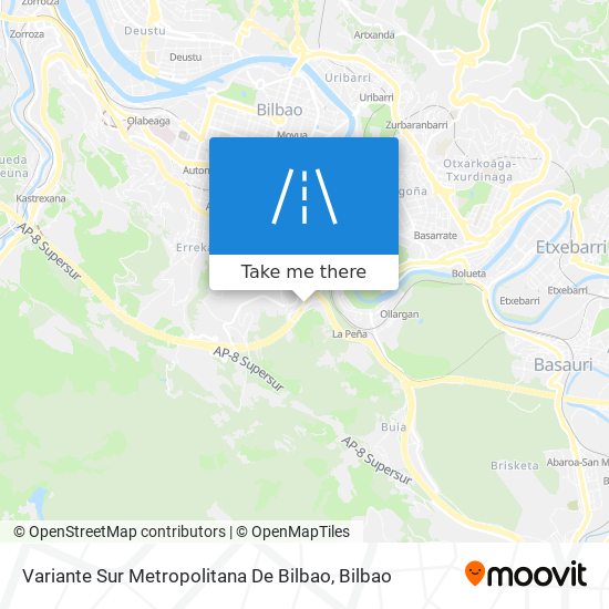 Variante Sur Metropolitana De Bilbao map