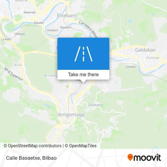 Calle Basaetxe map