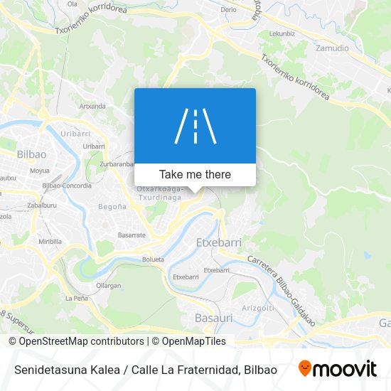 Senidetasuna Kalea / Calle La Fraternidad map