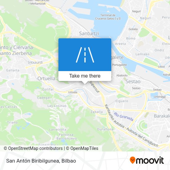 San Antón Biribilgunea map