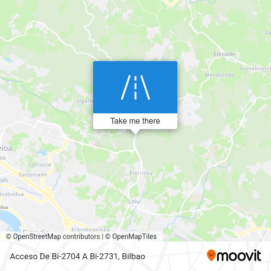 Acceso De Bi-2704 A Bi-2731 map
