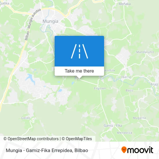 Mungia - Gamiz-Fika Errepidea map