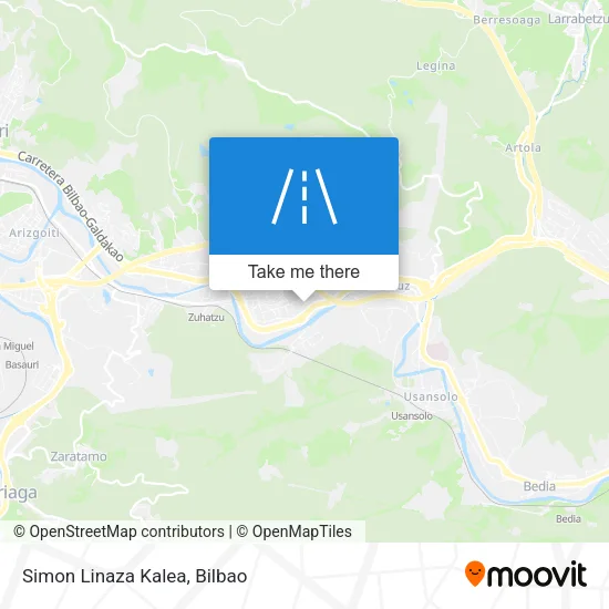 Simon Linaza Kalea map