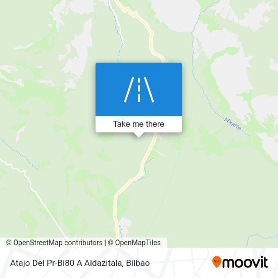 Atajo Del Pr-Bi80 A Aldazitala map