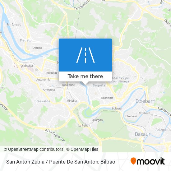 San Anton Zubia / Puente De San Antón map