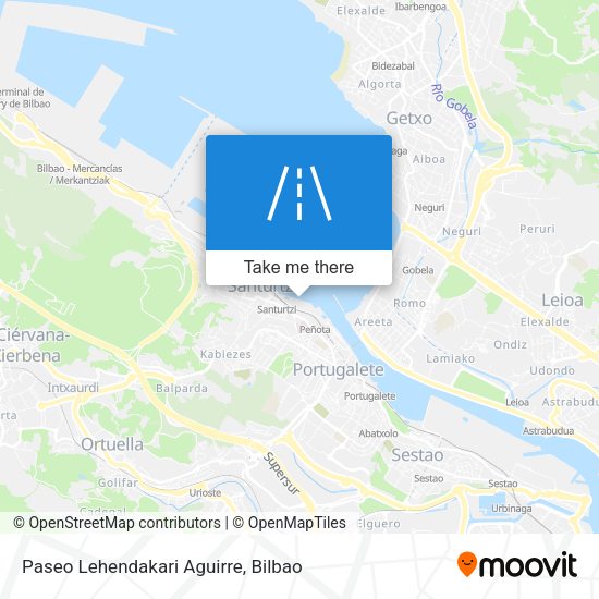 Paseo Lehendakari Aguirre map