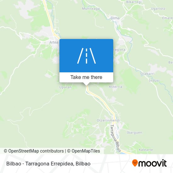 Bilbao - Tarragona Errepidea map