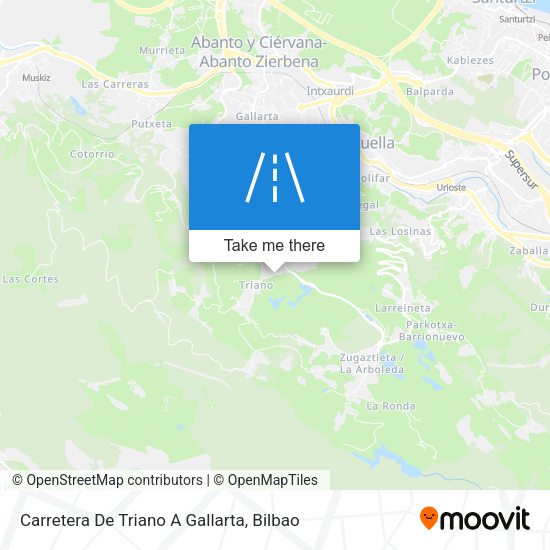 Carretera De Triano A Gallarta map