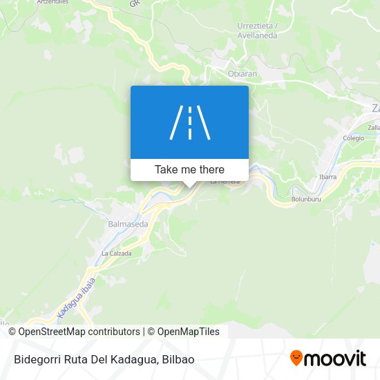 Bidegorri Ruta Del Kadagua map