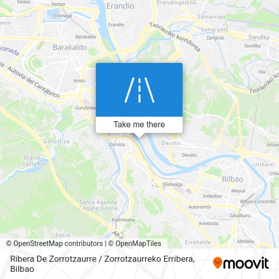 Ribera De Zorrotzaurre / Zorrotzaurreko Erribera map