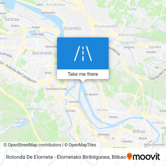 Rotonda De Elorrieta - Elorrietako Biribilgunea map