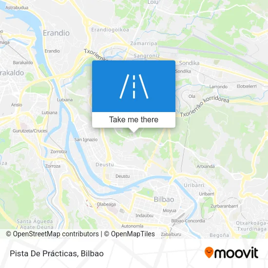 Pista De Prácticas map