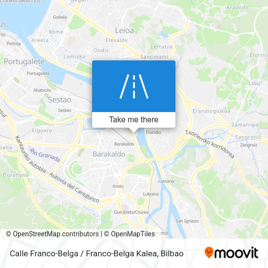 Calle Franco-Belga / Franco-Belga Kalea map
