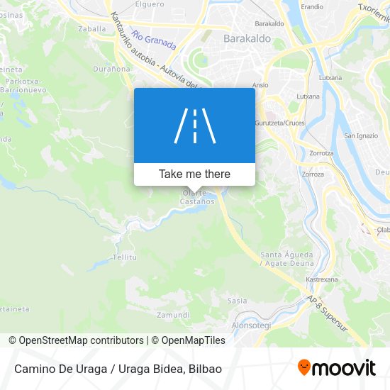 Camino De Uraga / Uraga Bidea map