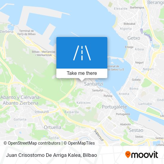 Juan Crisostomo De Arriga Kalea map