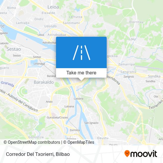 Corredor Del Txorierri map