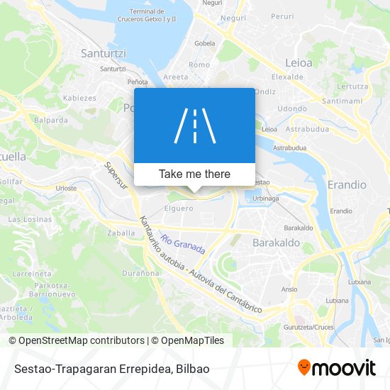 mapa Sestao-Trapagaran Errepidea