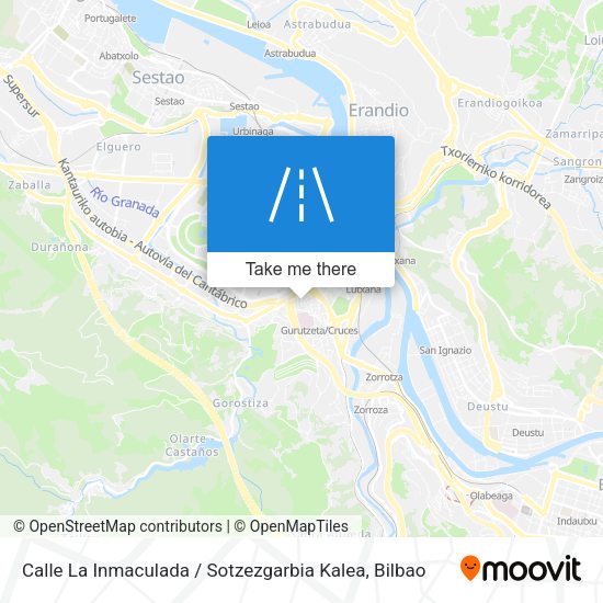 Calle La Inmaculada / Sotzezgarbia Kalea map