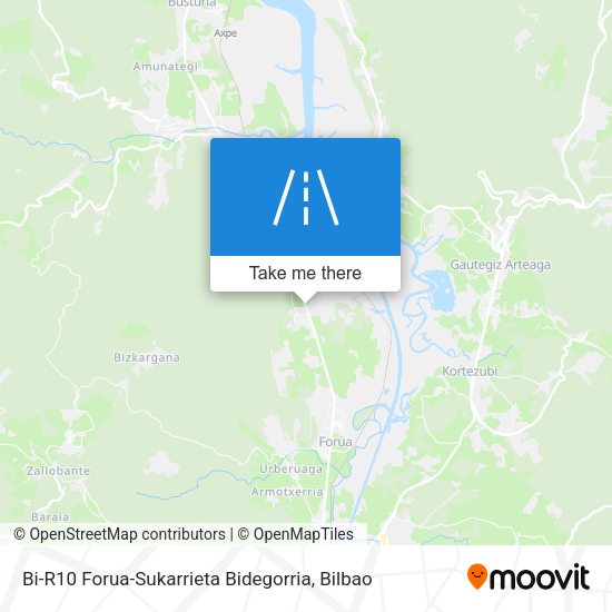 Bi-R10 Forua-Sukarrieta Bidegorria map