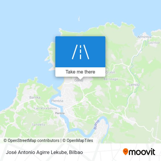 José Antonio Agirre Lekube map