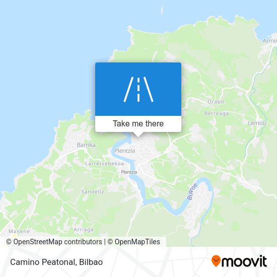 Camino Peatonal map