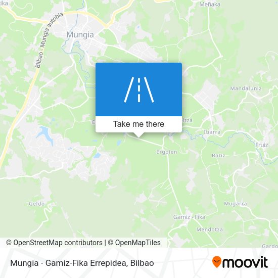 Mungia - Gamiz-Fika Errepidea map