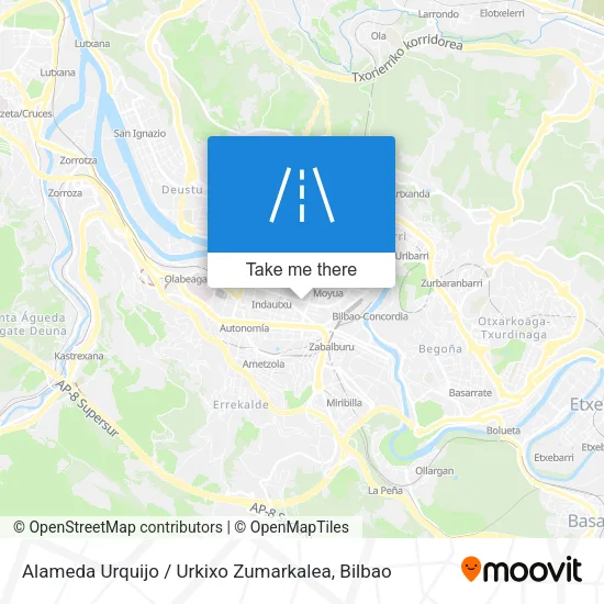 Alameda Urquijo / Urkixo Zumarkalea map