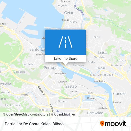 Particular De Coste Kalea map