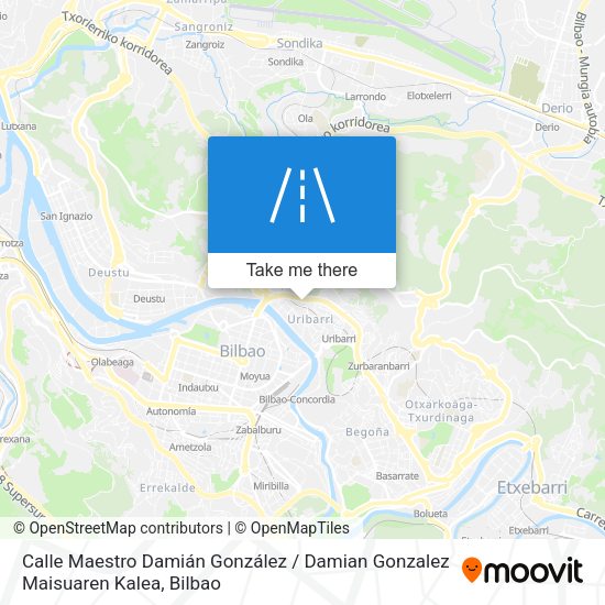 Calle Maestro Damián González / Damian Gonzalez Maisuaren Kalea map