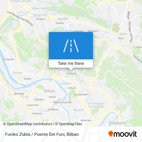 Funiko Zubia / Puente Del Funi map