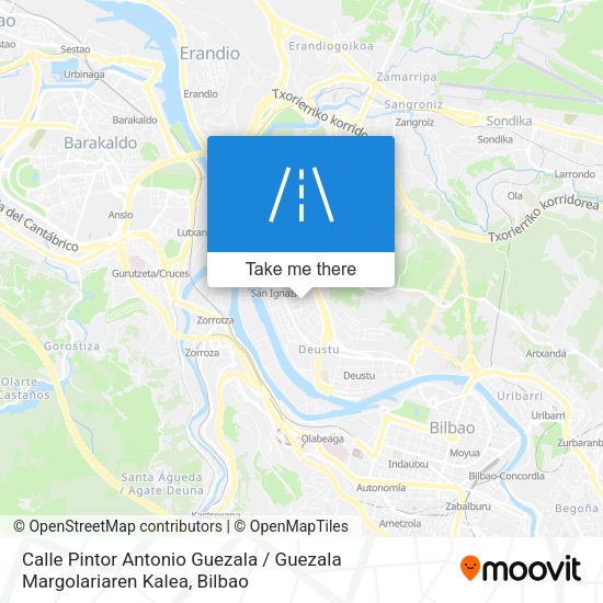 Calle Pintor Antonio Guezala / Guezala Margolariaren Kalea map