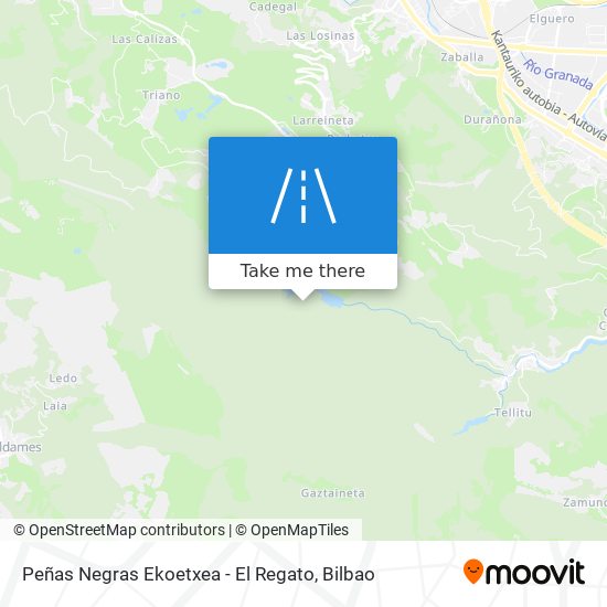 Peñas Negras Ekoetxea - El Regato map