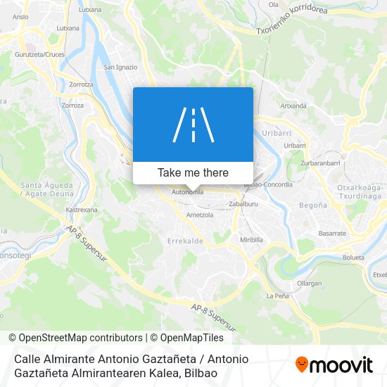 Calle Almirante Antonio Gaztañeta / Antonio Gaztañeta Almirantearen Kalea map