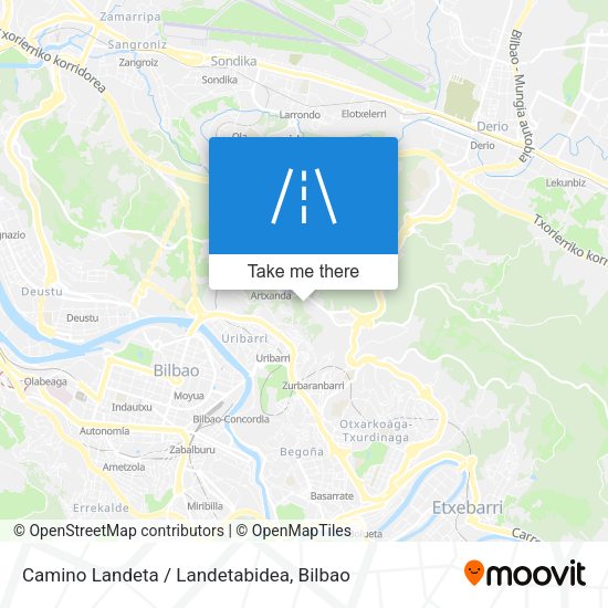 Camino Landeta / Landetabidea map
