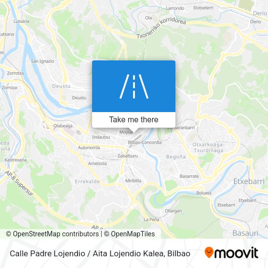 Calle Padre Lojendio / Aita Lojendio Kalea map