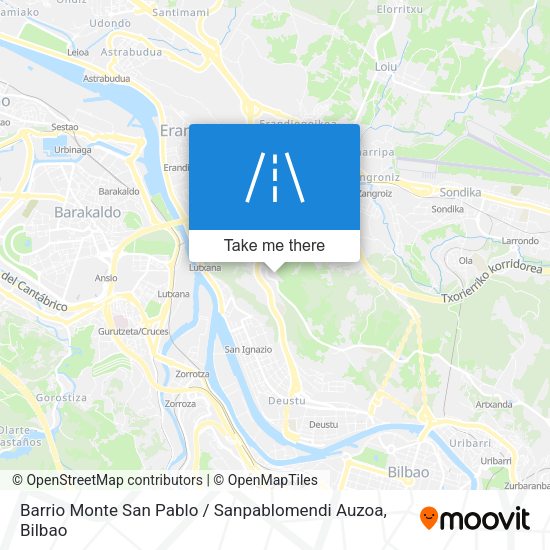 Barrio Monte San Pablo / Sanpablomendi Auzoa map