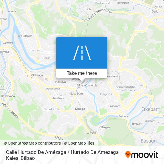 mapa Calle Hurtado De Amézaga / Hurtado De Amezaga Kalea