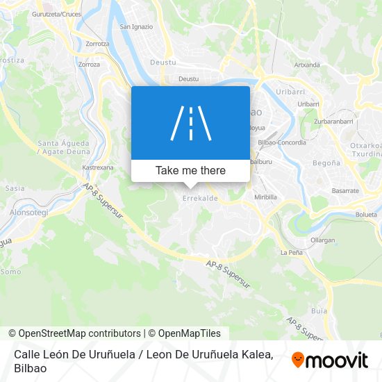 Calle León De Uruñuela / Leon De Uruñuela Kalea map