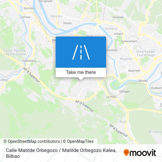 Calle Matilde Orbegozo / Matilde Orbegozo Kalea map