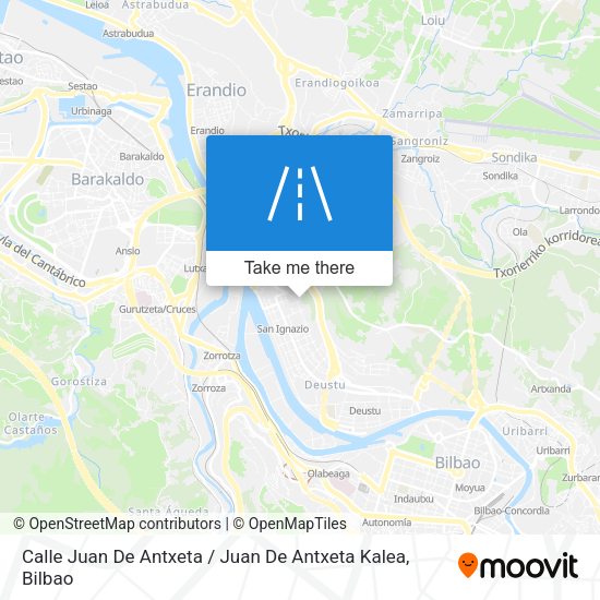Calle Juan De Antxeta / Juan De Antxeta Kalea map
