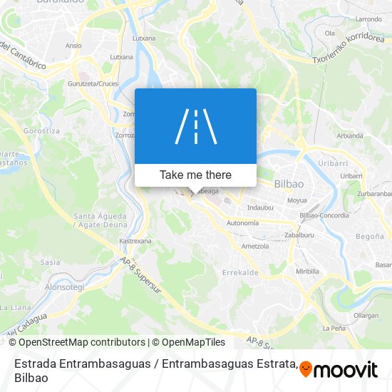 mapa Estrada Entrambasaguas / Entrambasaguas Estrata