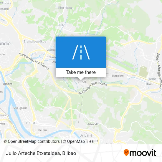 Julio Arteche Etxetaldea map