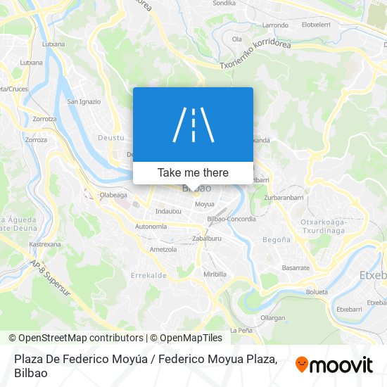 mapa Plaza De Federico Moyúa / Federico Moyua Plaza