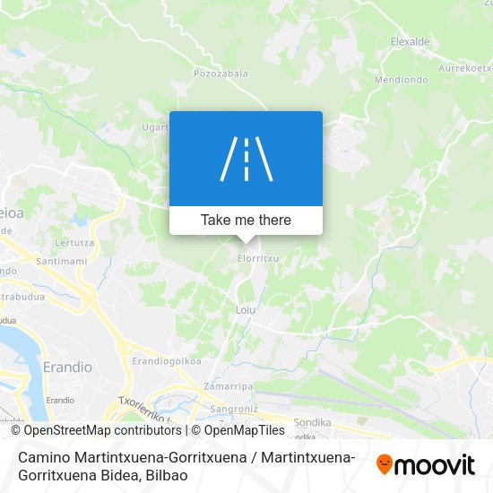 Camino Martintxuena-Gorritxuena / Martintxuena-Gorritxuena Bidea map