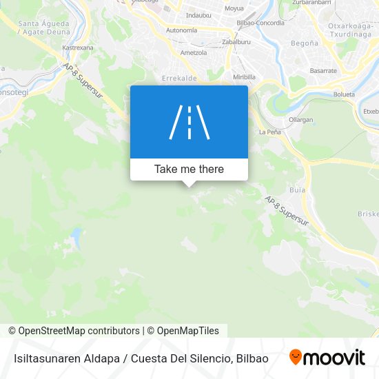 Isiltasunaren Aldapa / Cuesta Del Silencio map