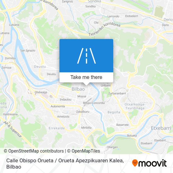 Calle Obispo Orueta / Orueta Apezpikuaren Kalea map