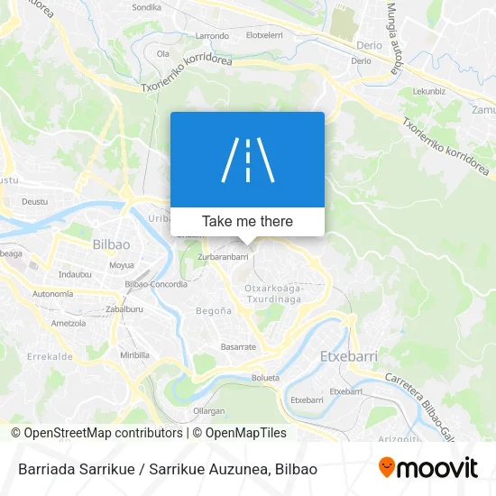 Barriada Sarrikue / Sarrikue Auzunea map